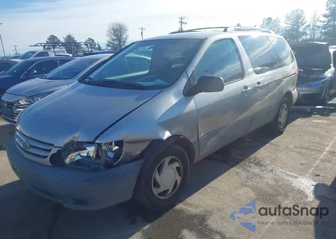 2001 Toyota Sienna Le z USA, uszkodzony, nr VIN 4T3ZF13C21U408871
